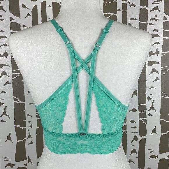 PINK Victoria’s Secret Push-Up Bra Aqua Green S - Picture 4 of 7